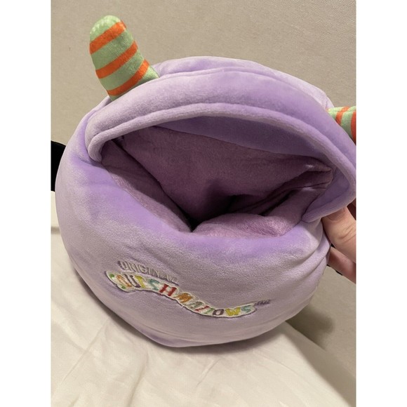 Squishmallows NWT Blaze the Bat Treat Pail/Tote Bag Purple Halloween 2022 - Picture 9 of 9
